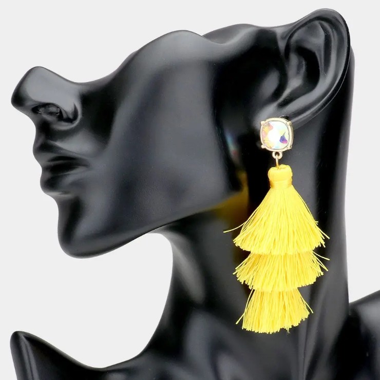 Crown Jewel Style #AB & Yellow Tassel Default Thumbnail Image